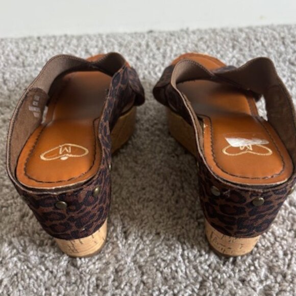 Pre-loved Madeline Animal Print Wedges size 65 - Picture 3 of 5